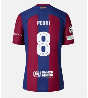 Barcelona Pedri Gonzalez #8 Hjemmebanetrøje 2023-24 Kort ærmer